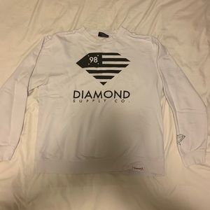 Diamond Supply Co. OG Logo white Crew Neck